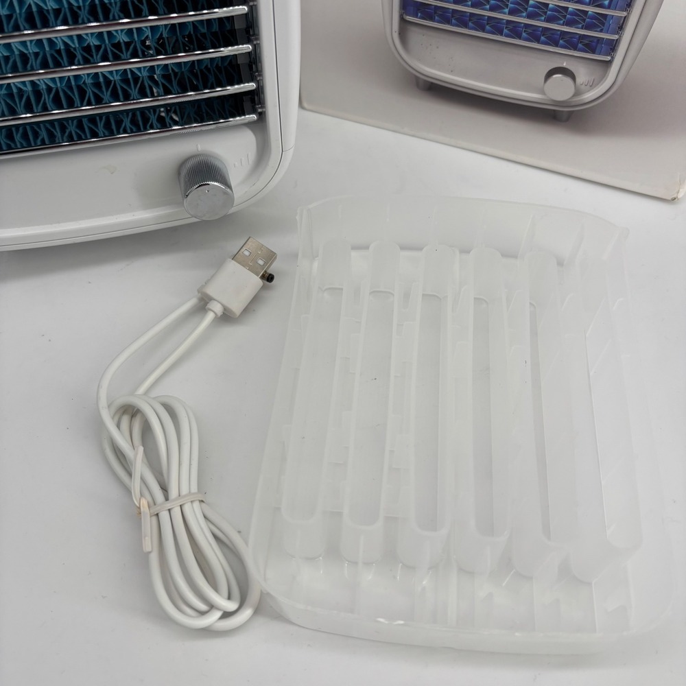 Blaux Classic Desktop AC Portable USB Personal Air Cooler White Fan 200ml Tank - Picture 2 of 8